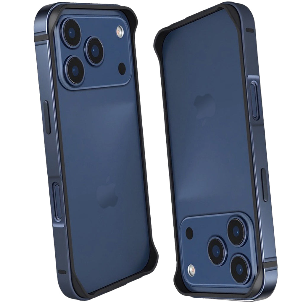 Case for iPhone 17 Pro Max, Aluminum Frame Slim Shockproof Design with Raised Corners Signal Friendly Structure Heat Dissipation Lightweight Protective Cover