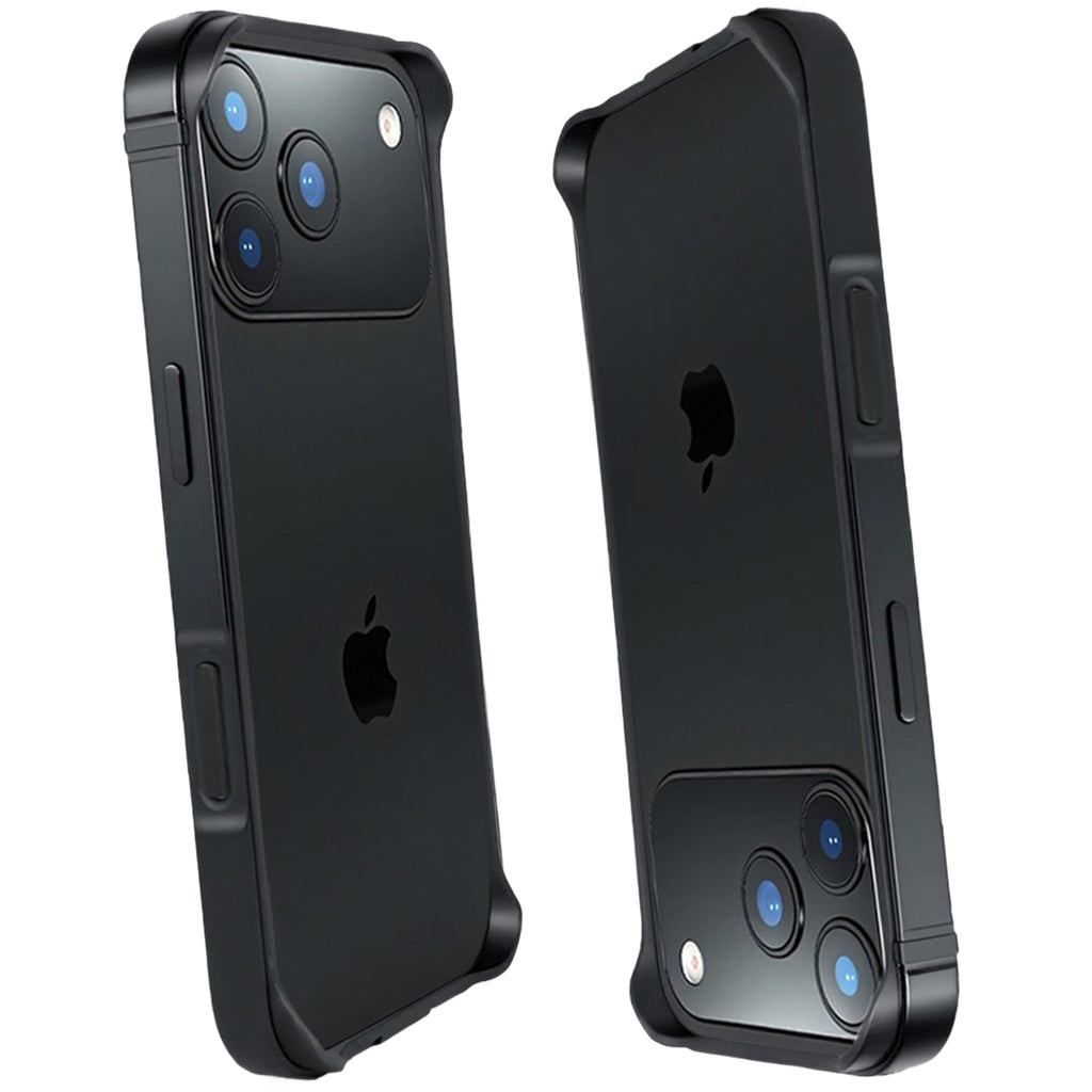 Case for iPhone 17 Pro Max, Aluminum Frame Slim Shockproof Design with Raised Corners Signal Friendly Structure Heat Dissipation Lightweight Protective Cover