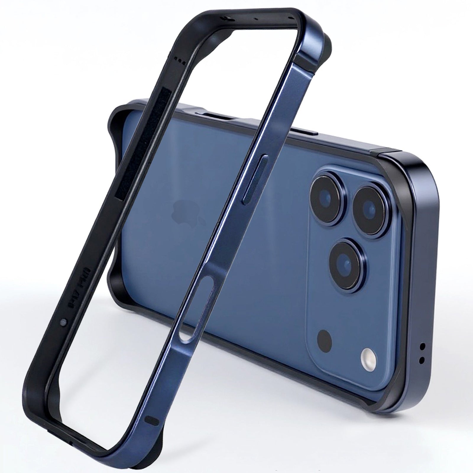 Case for iPhone 17 Pro Max, Aluminum Frame Slim Shockproof Design with Raised Corners Signal Friendly Structure Heat Dissipation Lightweight Protective Cover