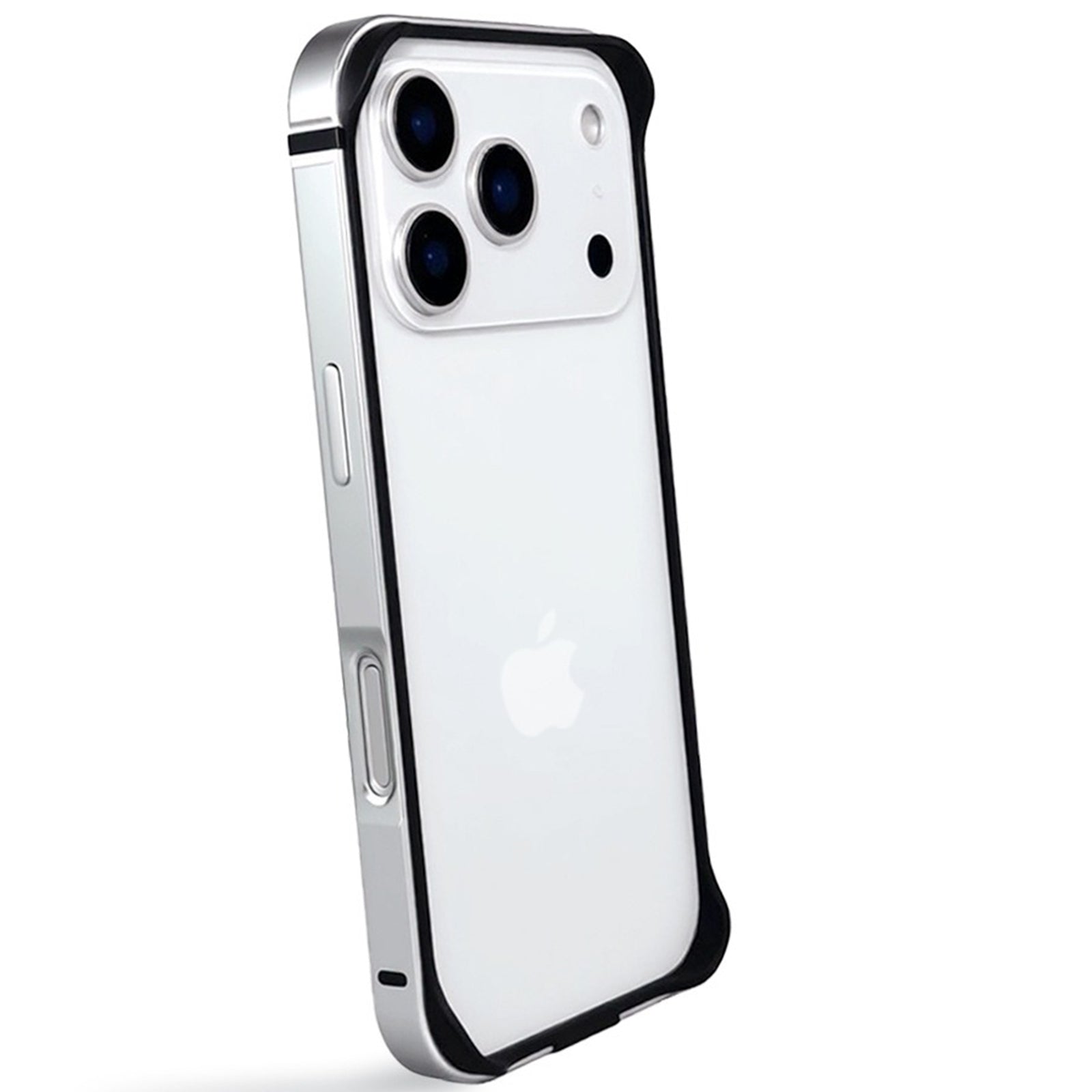 Case for iPhone 17 Pro Max, Aluminum Frame Slim Shockproof Design with Raised Corners Signal Friendly Structure Heat Dissipation Lightweight Protective Cover