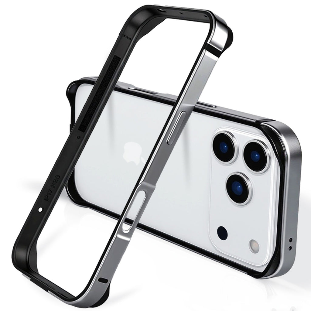 Case for iPhone 17 Pro Max, Aluminum Frame Slim Shockproof Design with Raised Corners Signal Friendly Structure Heat Dissipation Lightweight Protective Cover