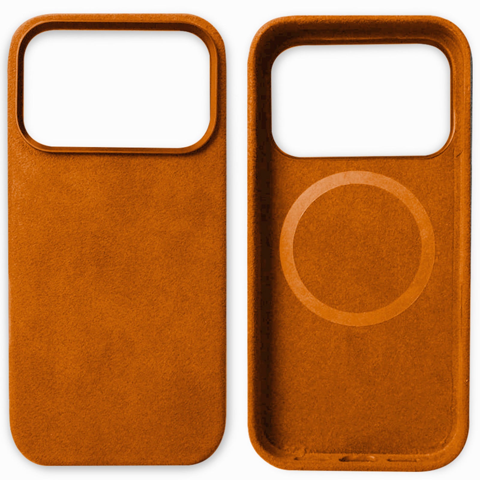 Alcantara Suede Case for iPhone 17 Pro Max, Handmade Genuine Italian Ultra-Suede Fully Wrapped Anti-Slip Soft Luxury Protective Cover, Compatible with MagSafe