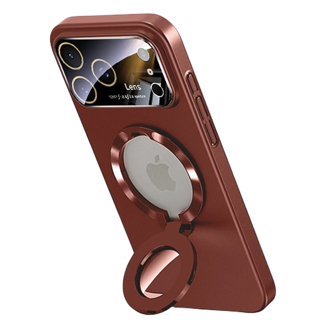 QANXGOG Case for iPhone 17 Pro Max, Slim Shockproof Magnetic Case with Lens Protector & Kickstand, Anti-Fingerprint, Drop-Proof