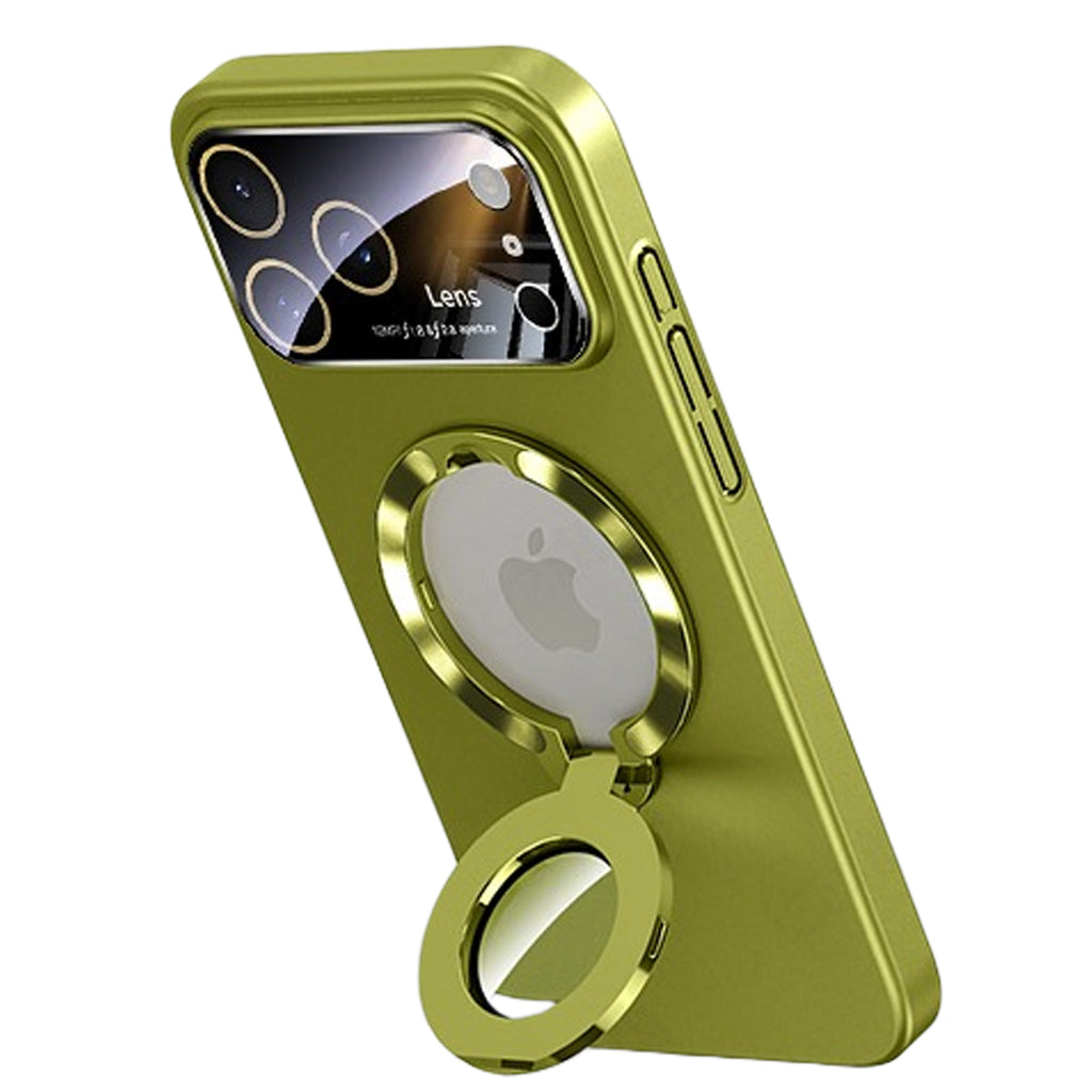 QANXGOG Case for iPhone 17 Pro Max, Slim Shockproof Magnetic Case with Lens Protector & Kickstand, Anti-Fingerprint, Drop-Proof