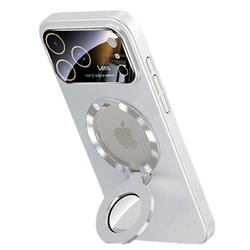 QANXGOG Case for iPhone 17 Pro Max, Slim Shockproof Magnetic Case with Lens Protector & Kickstand, Anti-Fingerprint, Drop-Proof