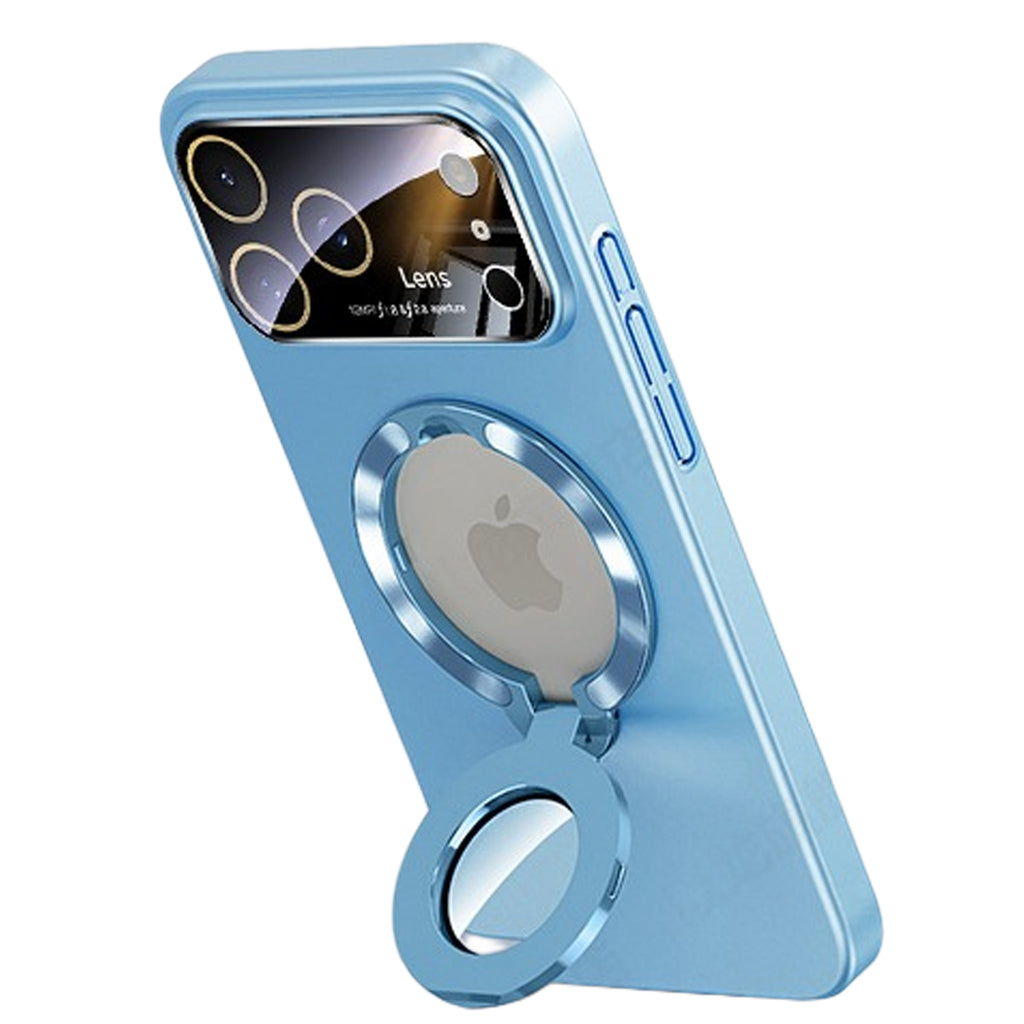 QANXGOG Case for iPhone 17 Pro Max, Slim Shockproof Magnetic Case with Lens Protector & Kickstand, Anti-Fingerprint, Drop-Proof
