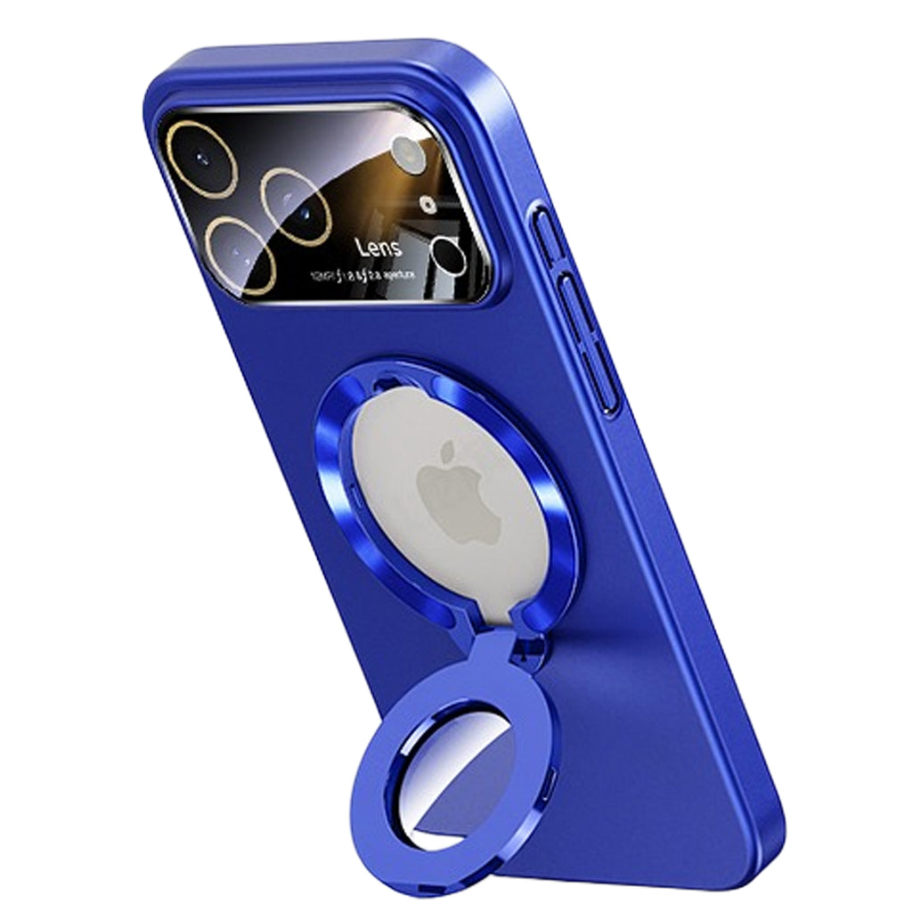 QANXGOG Case for iPhone 17 Pro Max, Slim Shockproof Magnetic Case with Lens Protector & Kickstand, Anti-Fingerprint, Drop-Proof
