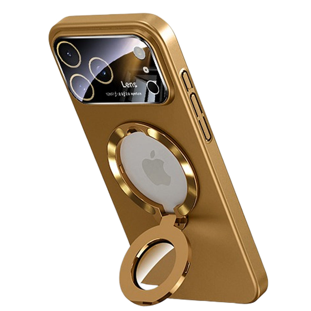 QANXGOG Case for iPhone 17 Pro Max, Slim Shockproof Magnetic Case with Lens Protector & Kickstand, Anti-Fingerprint, Drop-Proof