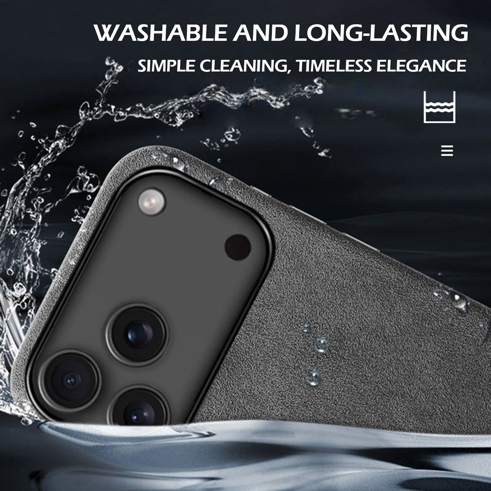 Alcantara Suede Case for iPhone 17 Pro Max, Handmade Genuine Italian Ultra-Suede Fully Wrapped Anti-Slip Soft Luxury Protective Cover, Compatible with MagSafe