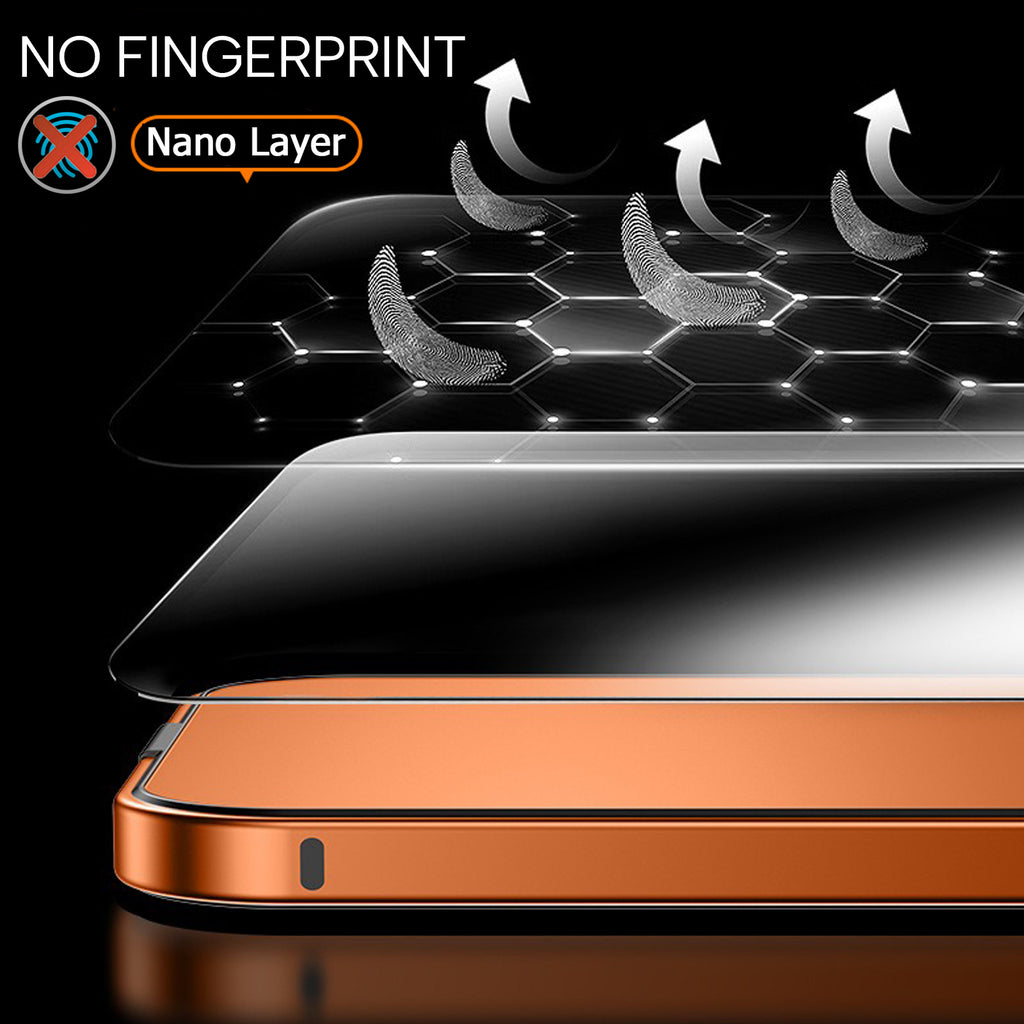 Case for iPhone 17 Pro Max, Aircraft Grade Stainless Steel Frame Ultra Slim Design Anti Fingerprint Frosted Back