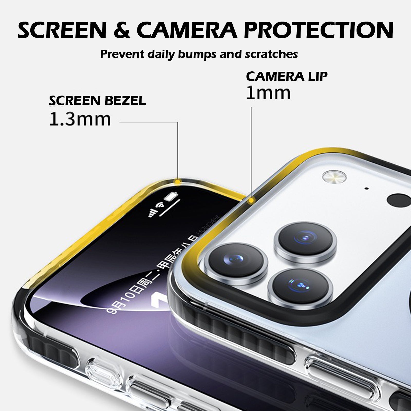 QANXGOG Case for iPhone 17 Pro Max, Gradient Slim Shockproof Case with Air Cushion Corners, Anti-Yellow, Anti-Fingerprint, Compatible with MagSafe
