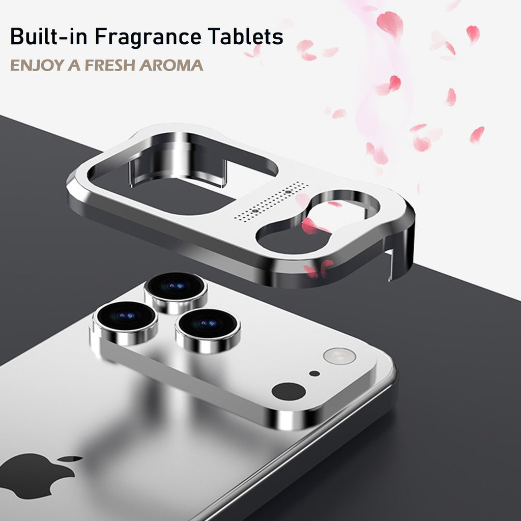 Metal Frame Case for iPhone 17 Pro Max/17 Pro, Raised Corners, Heat Dissipation, Wireless Charging Compatible, Drop-Proof Aluminum Bumper Cover