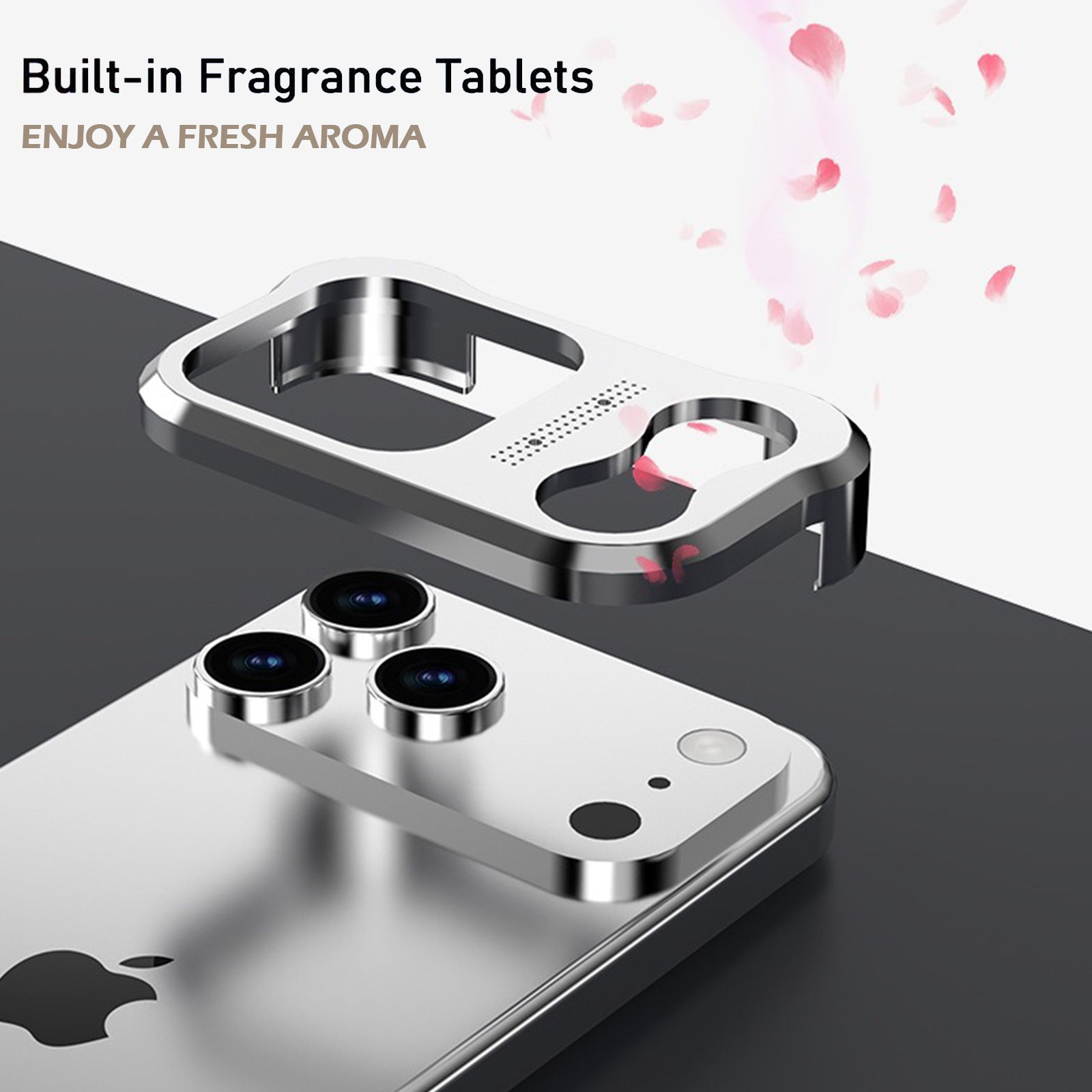 Metal Frame Case for iPhone 17 Pro Max/17 Pro, Raised Corners, Heat Dissipation, Wireless Charging Compatible, Drop-Proof Aluminum Bumper Cover