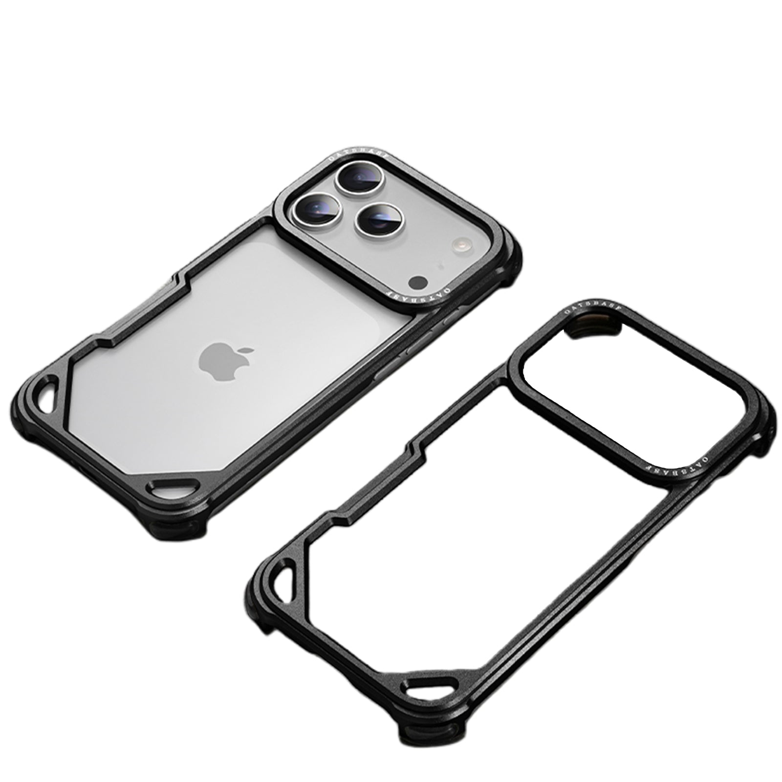Case for iPhone 17 Pro Max, Slim Bare Metal Aluminum Bumper Case Lightweight Frame with Air Cushion Corners Raised Bezel Protection Heat Dissipation Design
